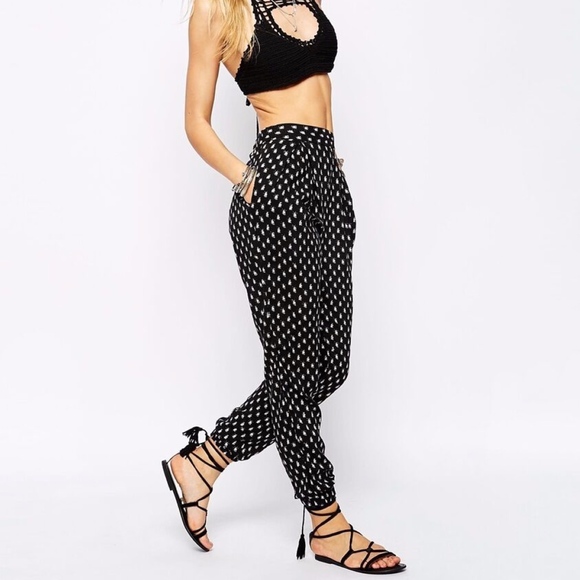 NWT FREE PEOPLE CROSSOVER FRONT HAREM PANT XS - Picture 1 of 4